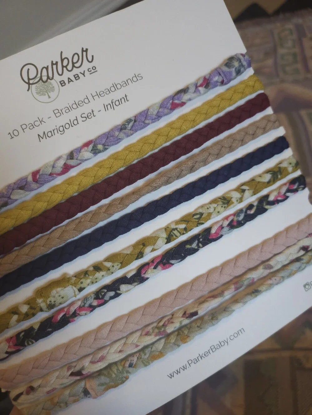 Braided baby headbands